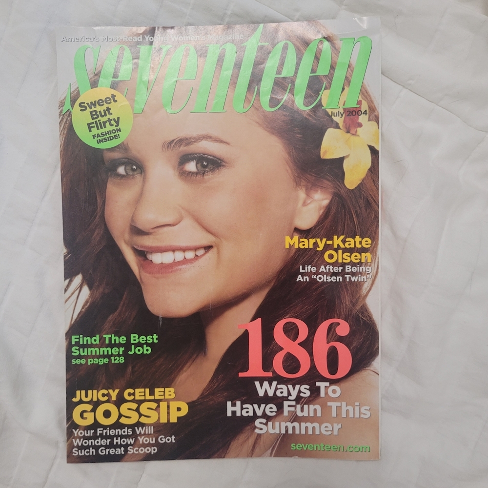 RARE Seventeen Vintage Magazine July 2004 Mary Kate and Ashley Olson Y2K - Picture 2 of 2